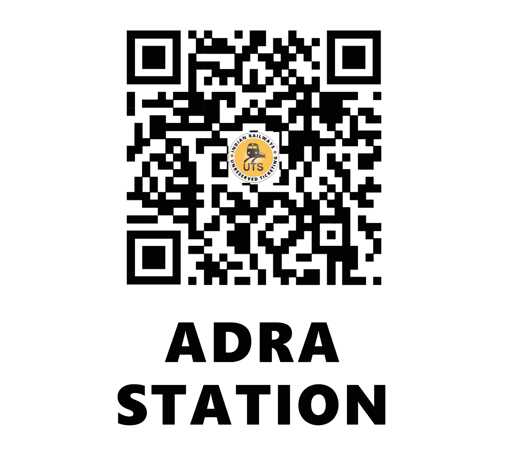 UTS QR Code for Adra Station - ADRA